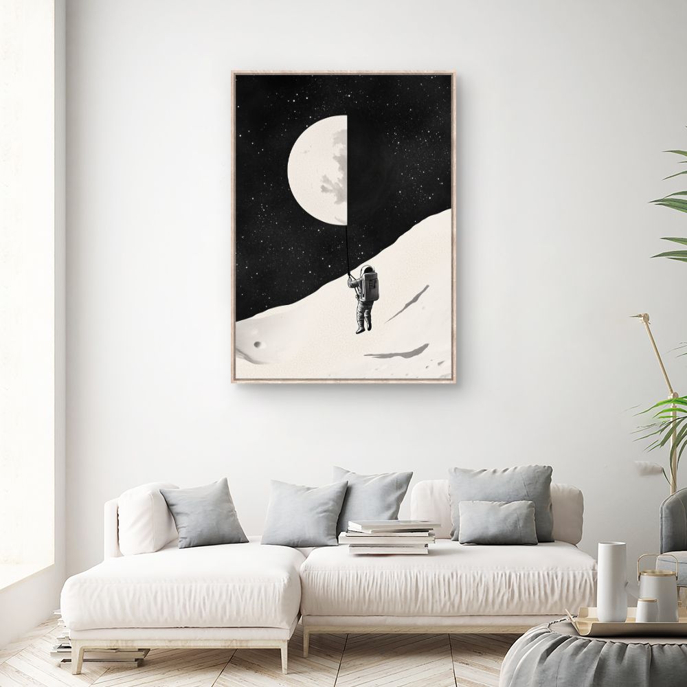 Tableau 'Exploration lunaire artistique'