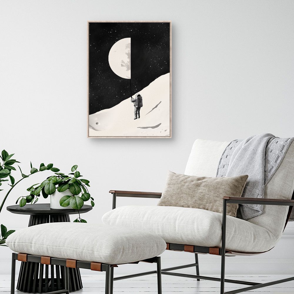 Tableau 'Exploration lunaire artistique'