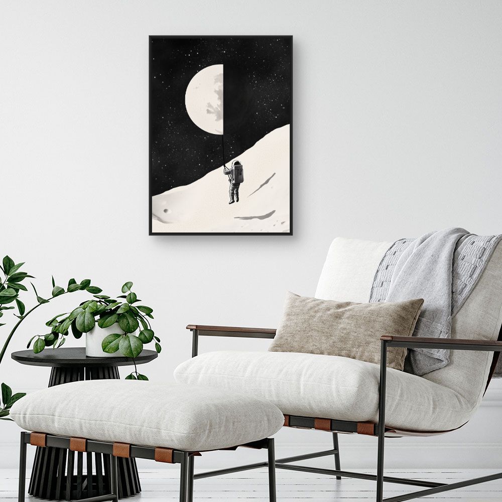 Tableau 'Exploration lunaire artistique'