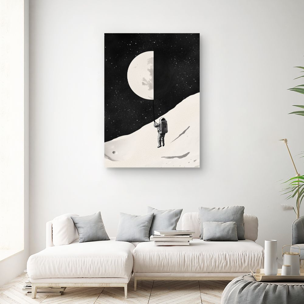 Tableau 'Exploration lunaire artistique'