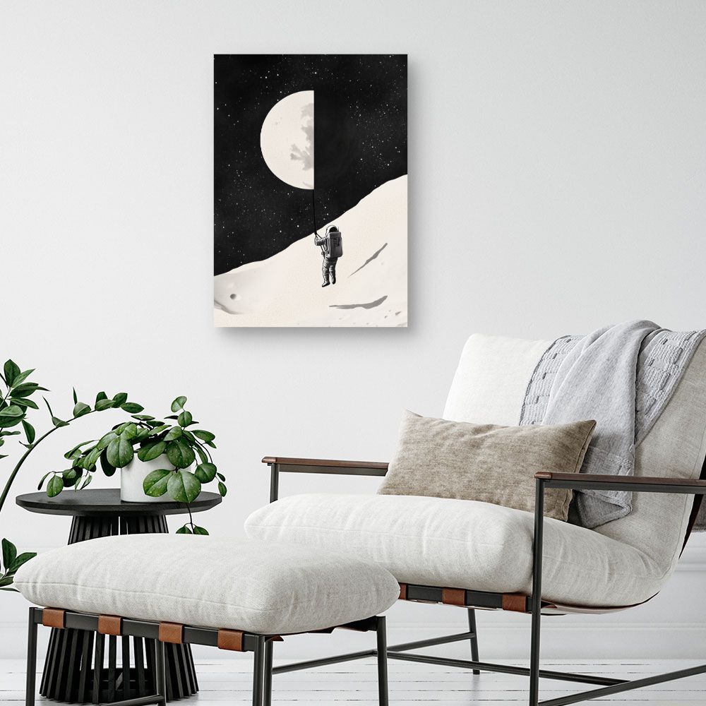 Tableau 'Exploration lunaire artistique'