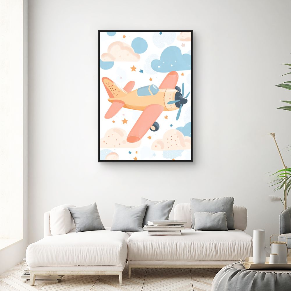 Tableau 'Avion rêveur'