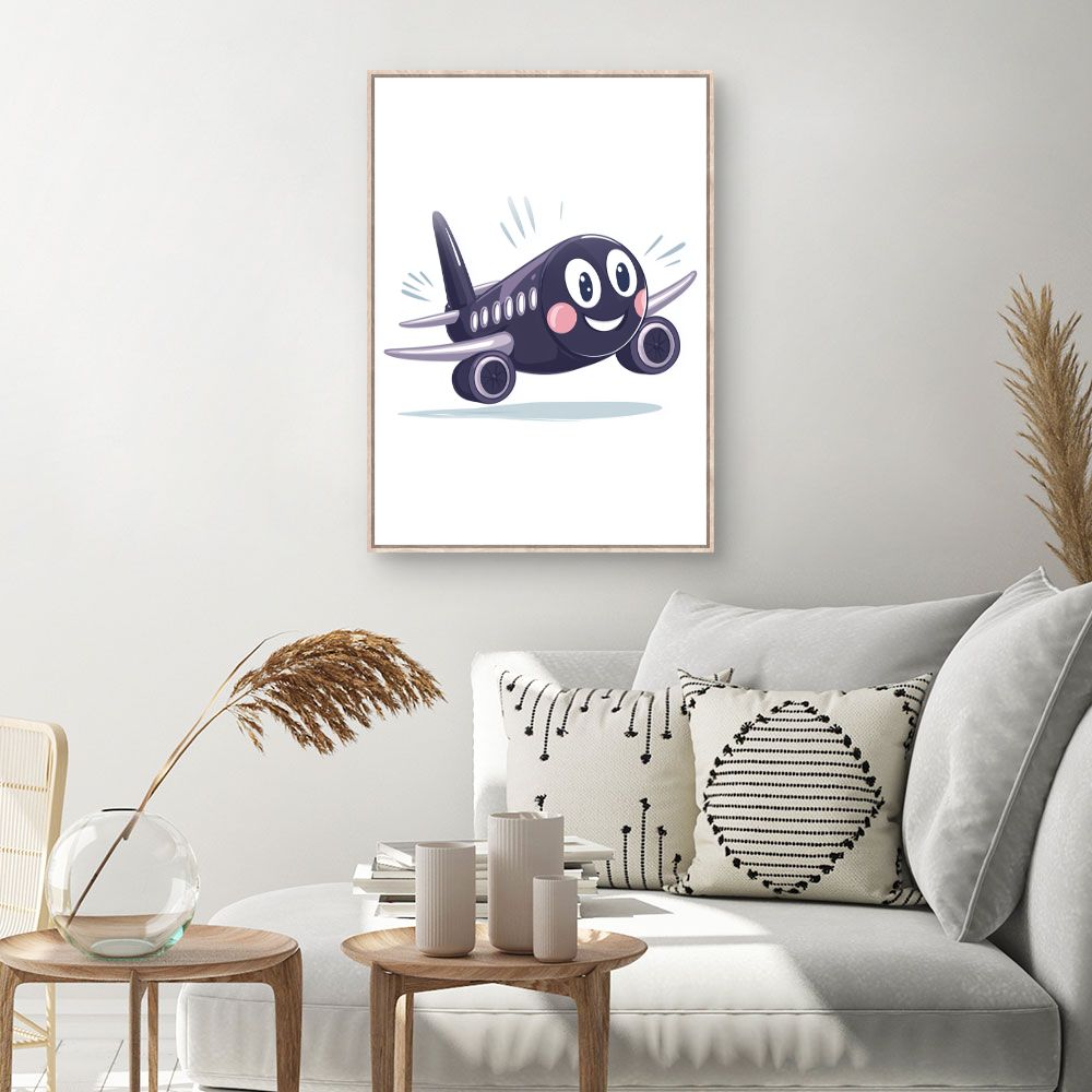 Tableau 'Avion souriant'