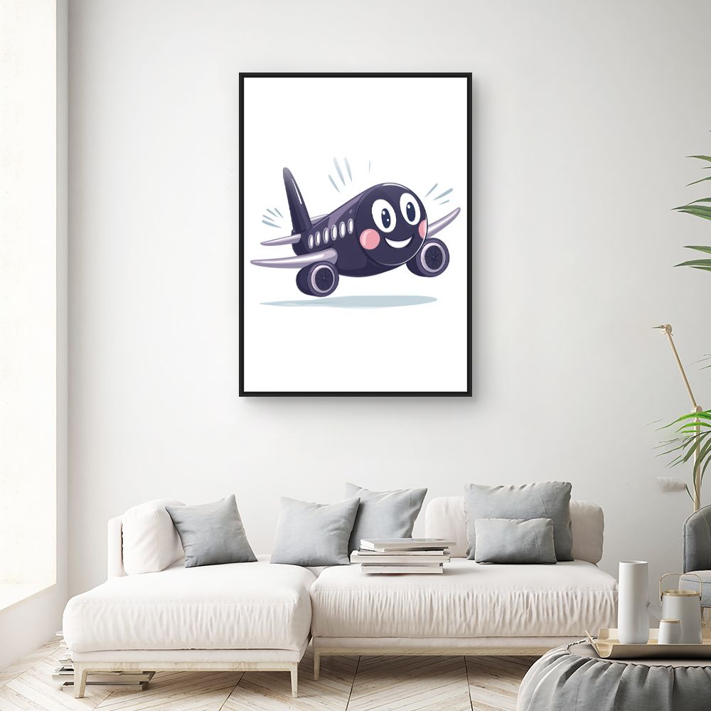 Tableau 'Avion souriant'