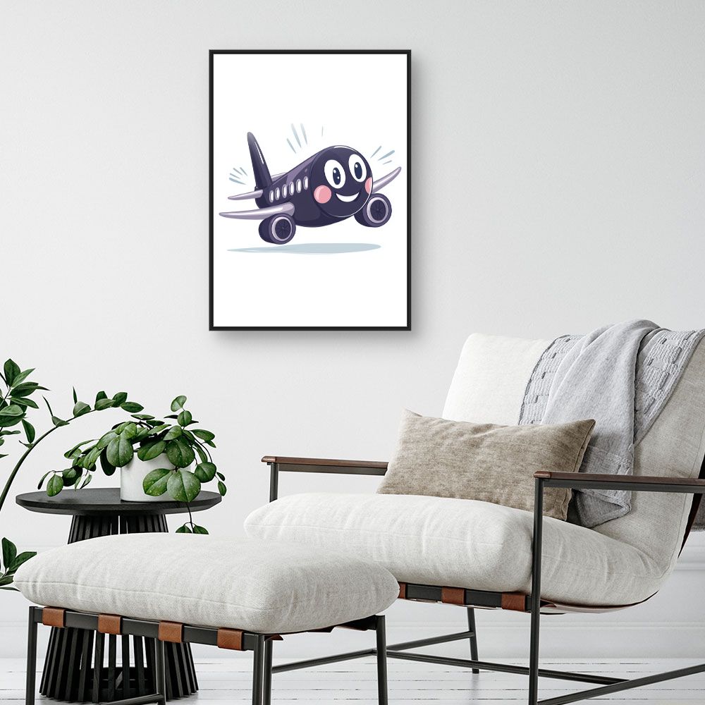 Tableau 'Avion souriant'