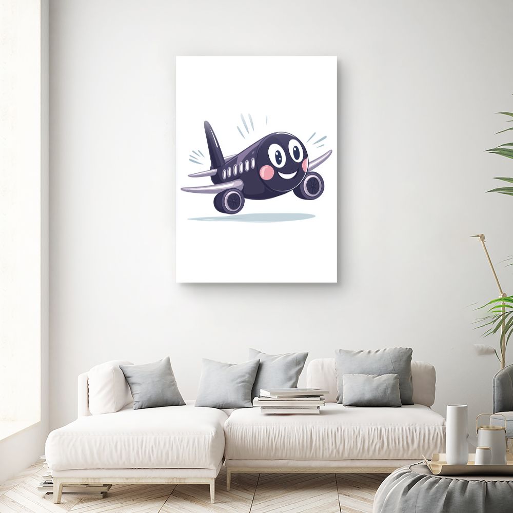 Tableau 'Avion souriant'