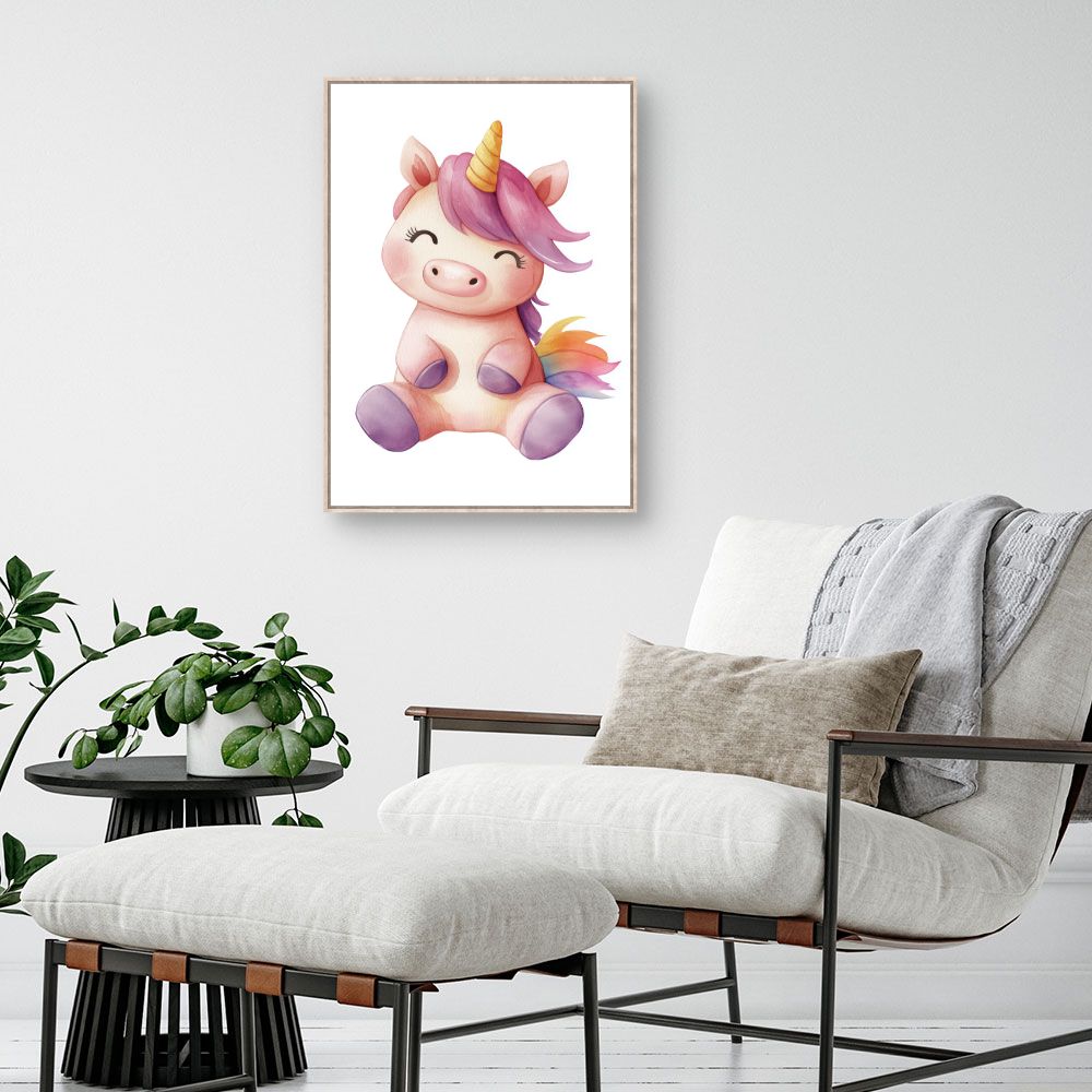Tableau 'Licorne joyeuse'