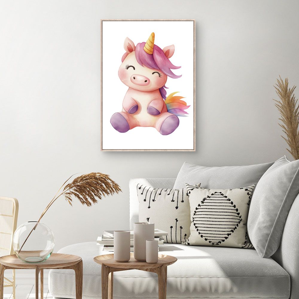 Tableau 'Licorne joyeuse'