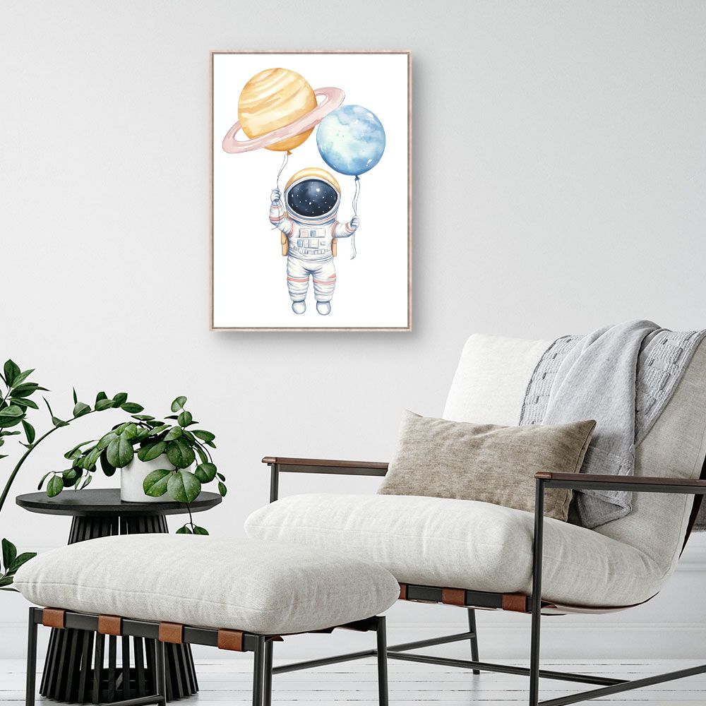 Tableau 'Astronaute rêveur'