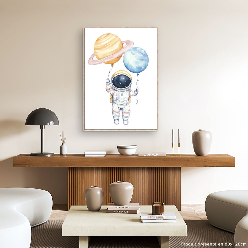 Tableau 'Astronaute rêveur'