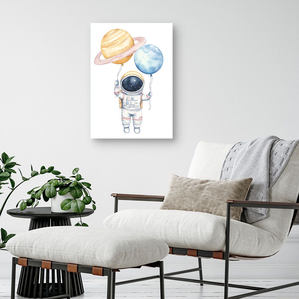 Tableau 'Astronaute rêveur'