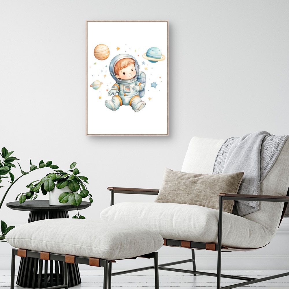 Tableau 'Petit astronaute rêveur'