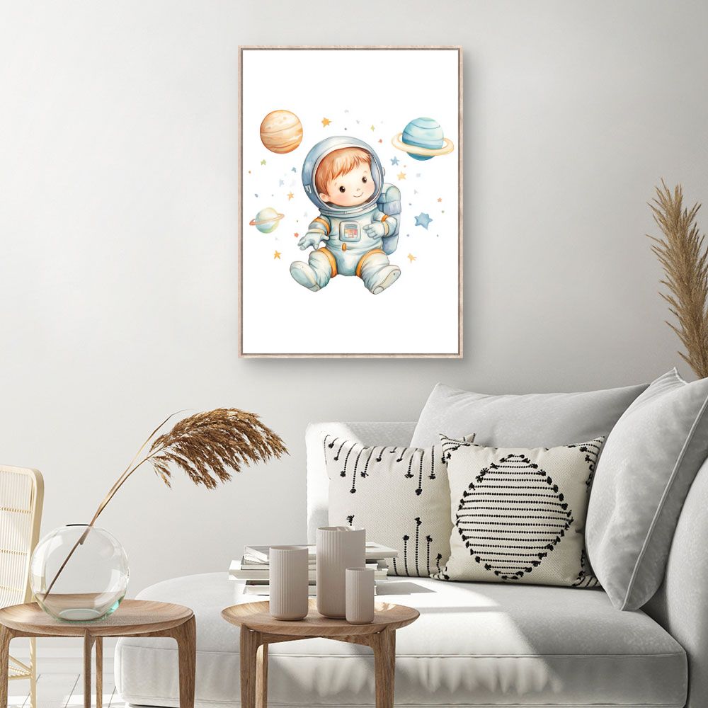 Tableau 'Petit astronaute rêveur'