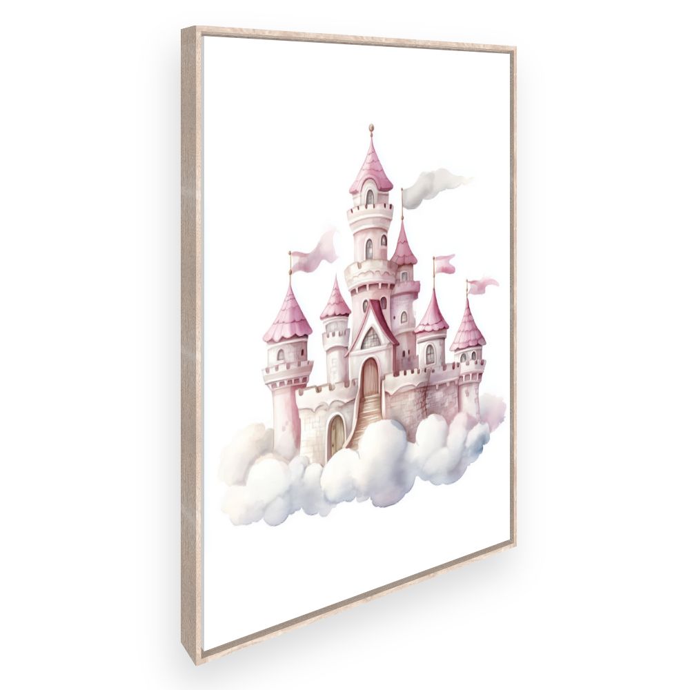 Tableau imprimé pour enfants 'Château de rêve'