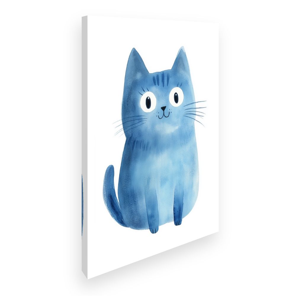 Tableau imprimé pour enfants 'Chaton joyeux'