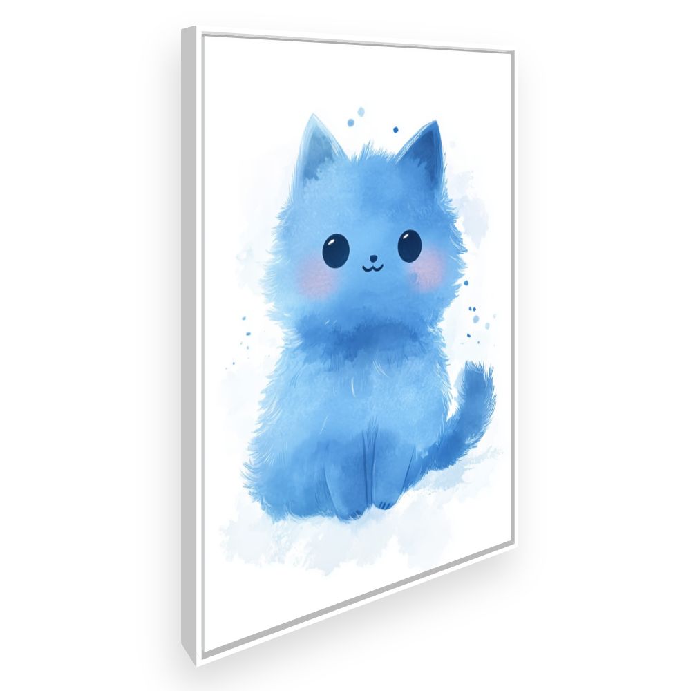 Tableau imprimé pour enfants 'Chaton douillet'
