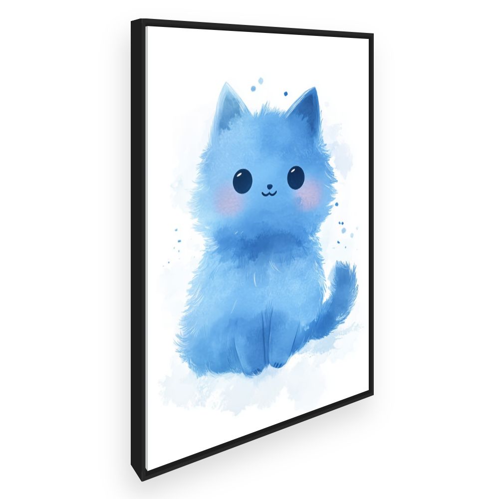 Tableau imprimé pour enfants 'Chaton douillet'