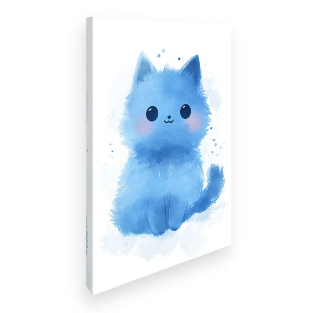 Tableau imprimé pour enfants 'Chaton douillet'