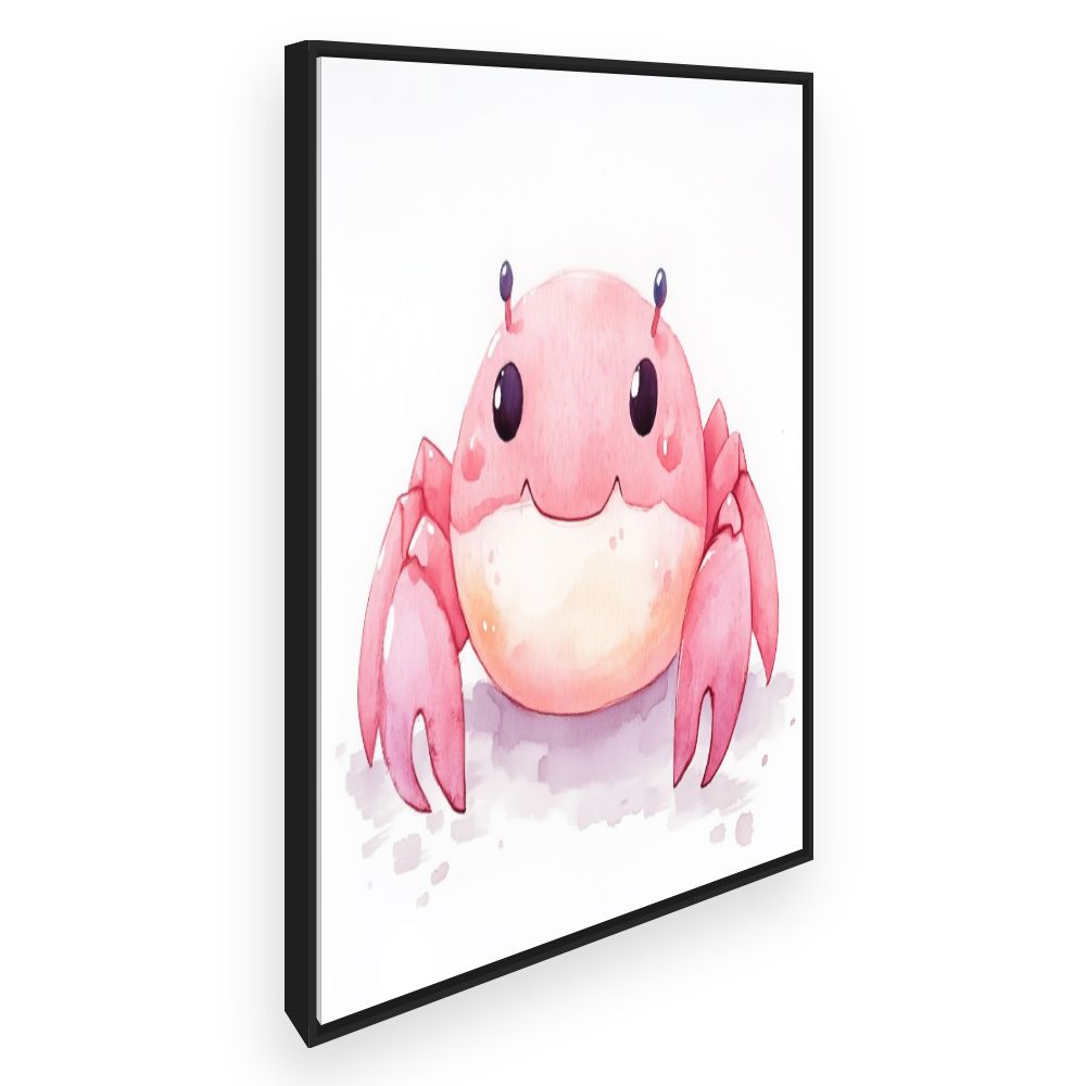 Tableau imprimé pour enfants 'Crabe souriant'