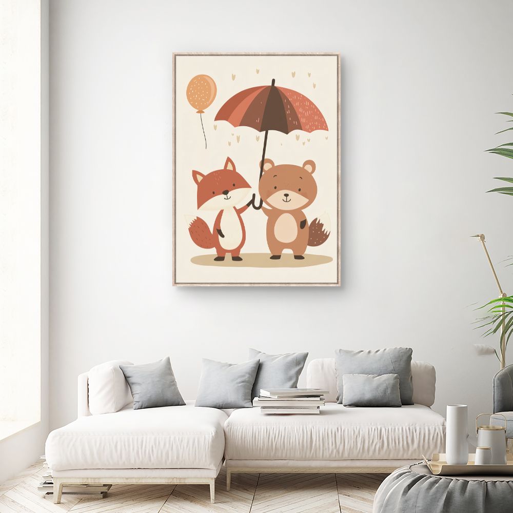 Tableau 'Amitié animalière'