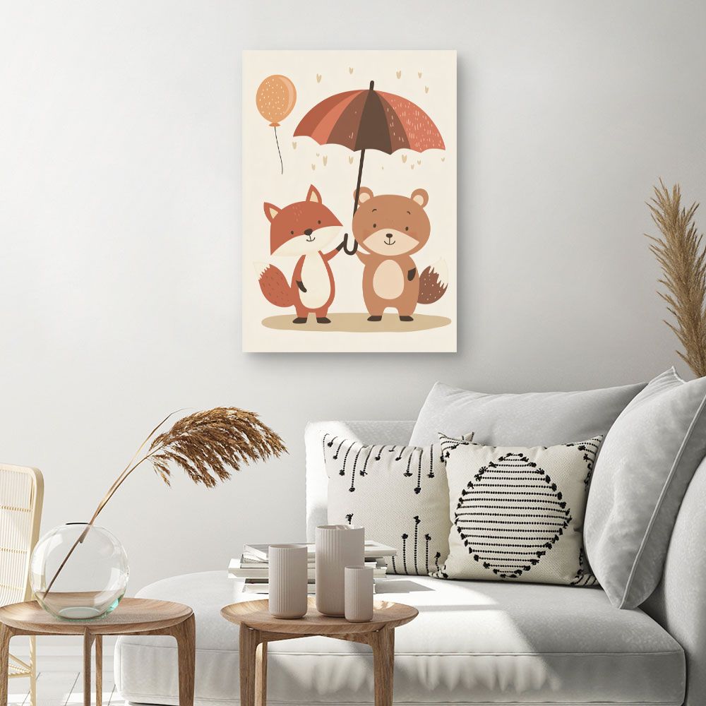 Tableau 'Amitié animalière'