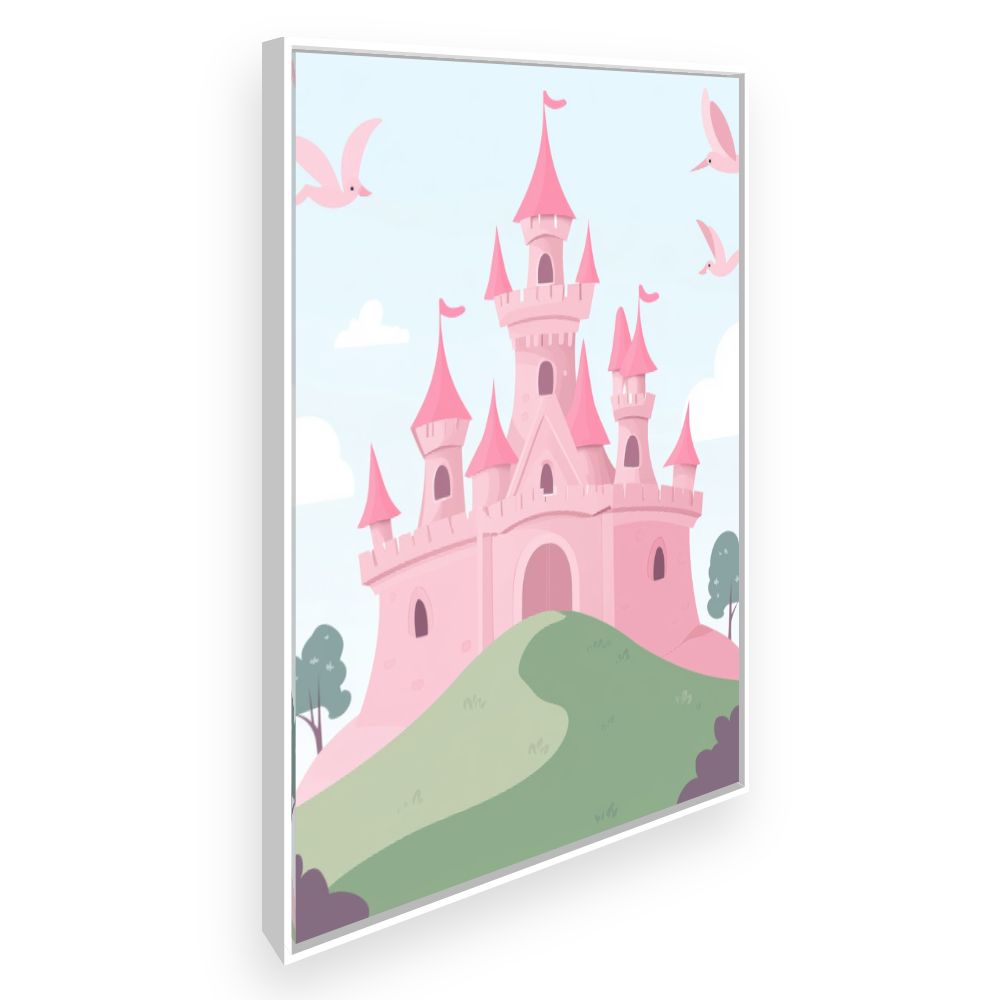 Tableau imprimé pour enfants 'Château féerique'