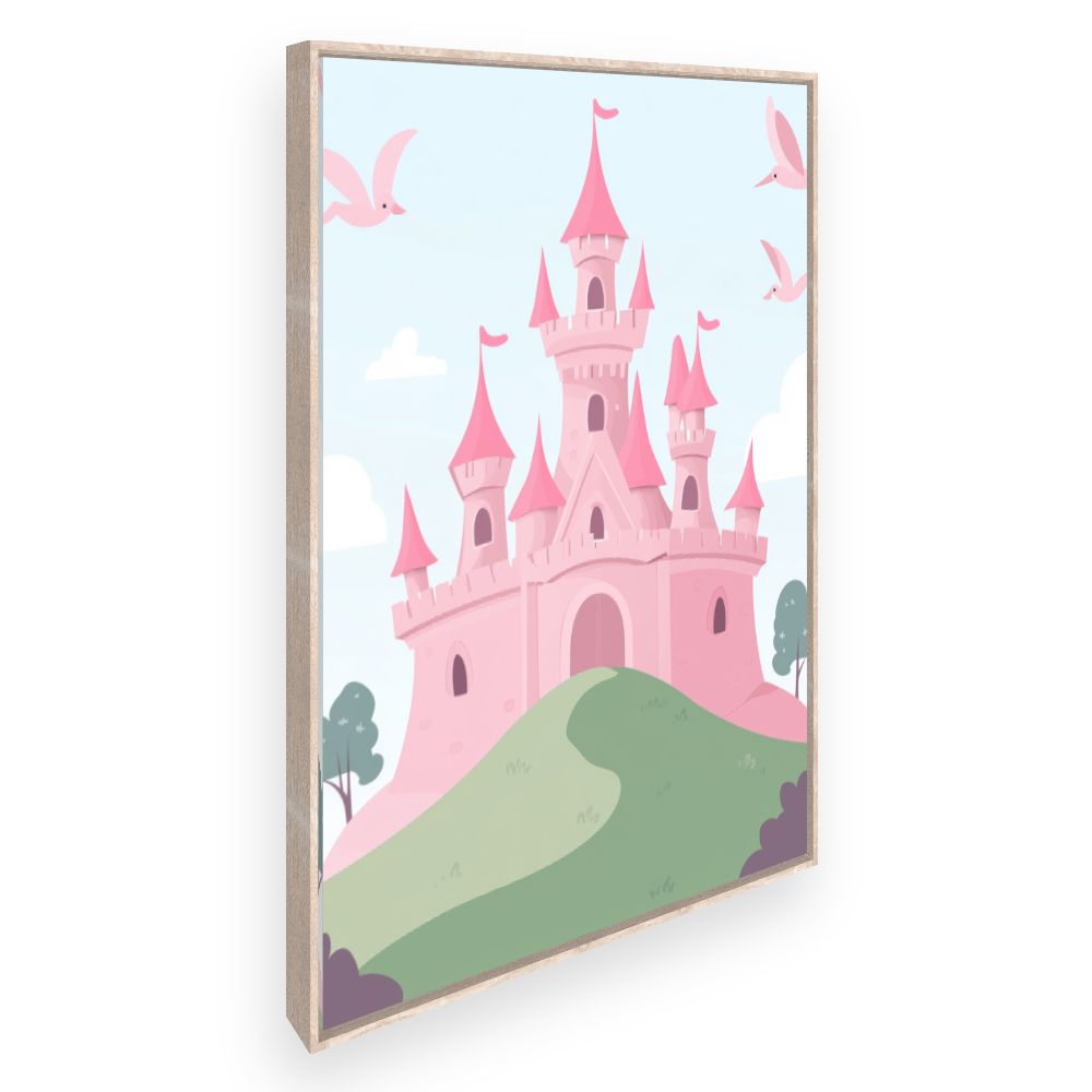 Tableau imprimé pour enfants 'Château féerique'