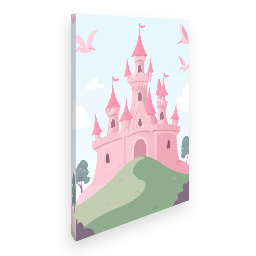 Tableau imprimé pour enfants 'Château féerique'