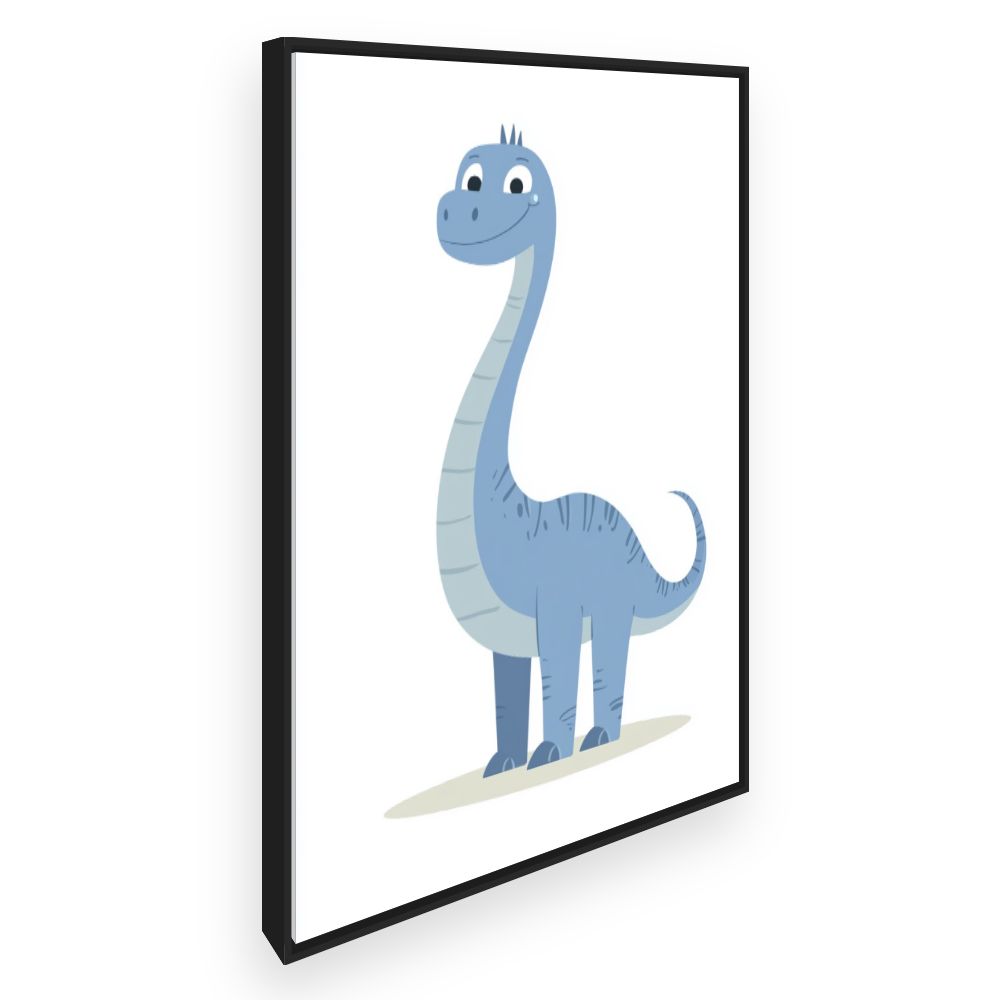 Tableau imprimé pour enfants 'Dinosaure joyeux'