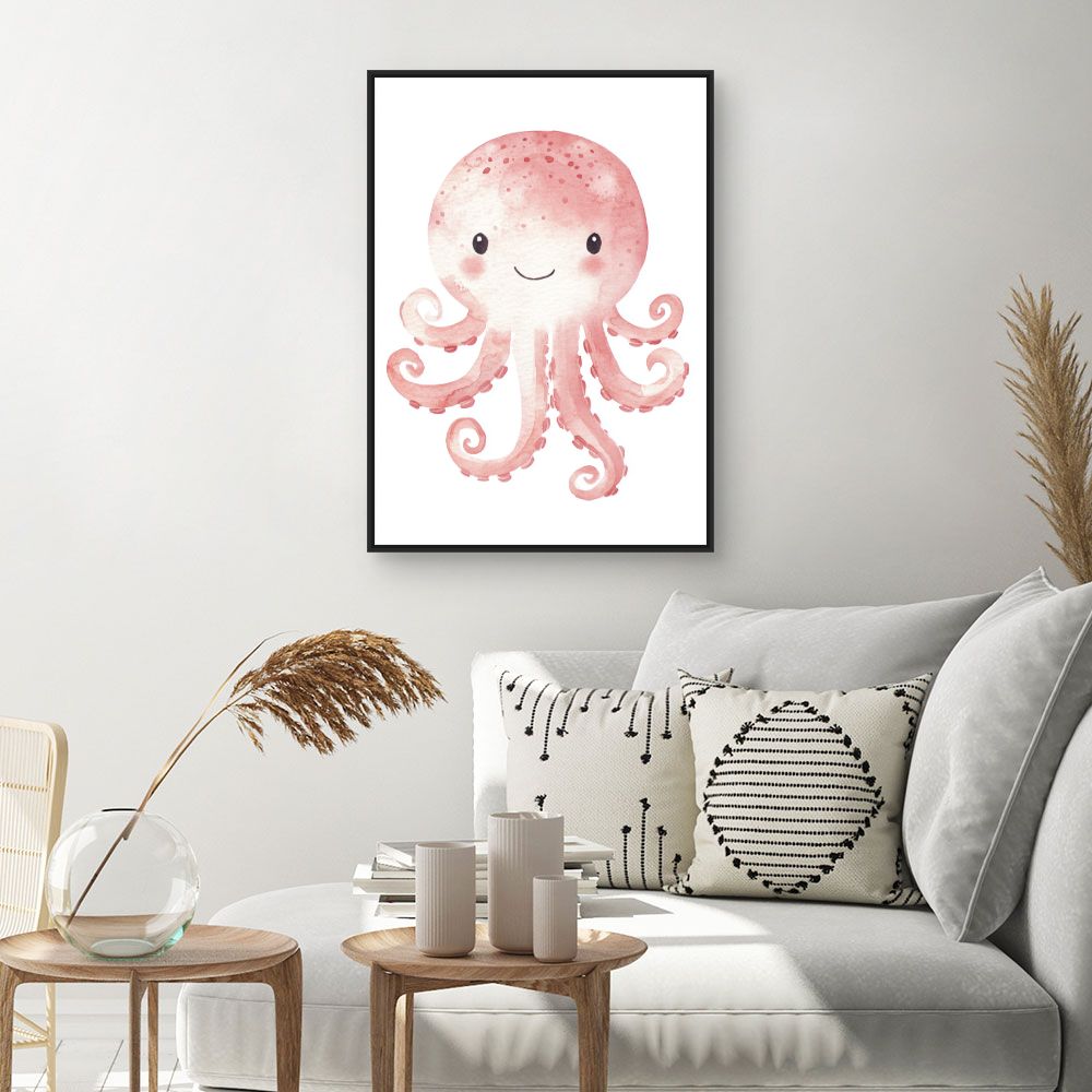 Tableau 'Pieuvre souriante'