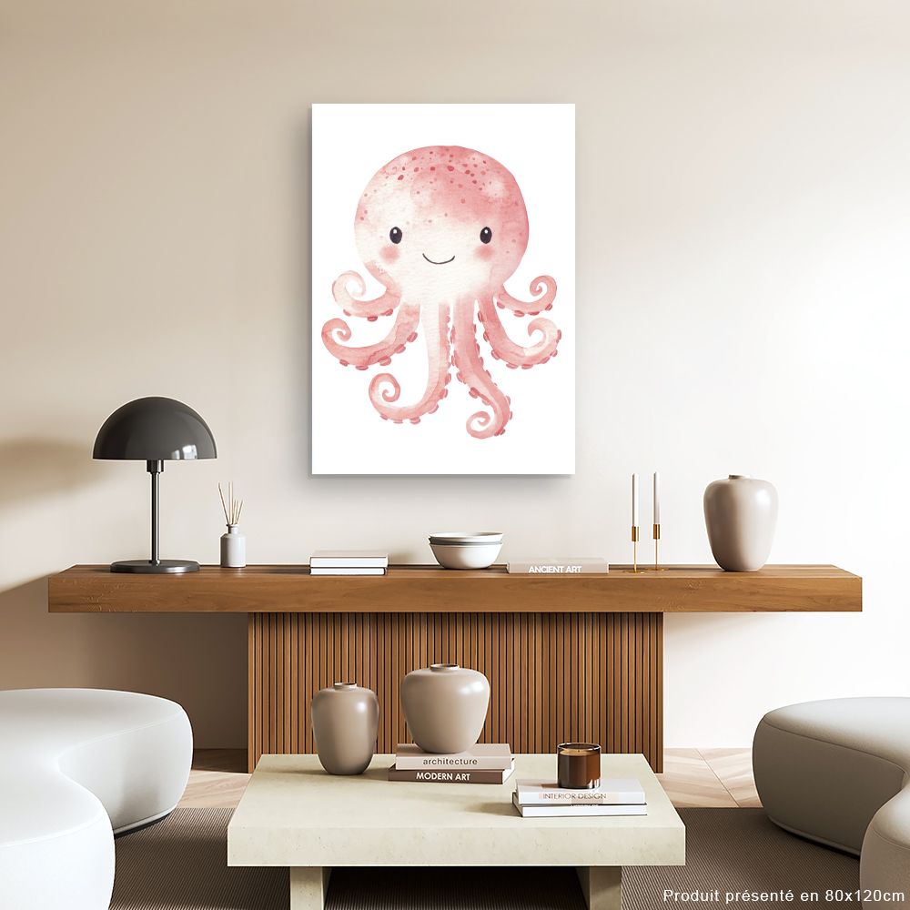 Tableau 'Pieuvre souriante'