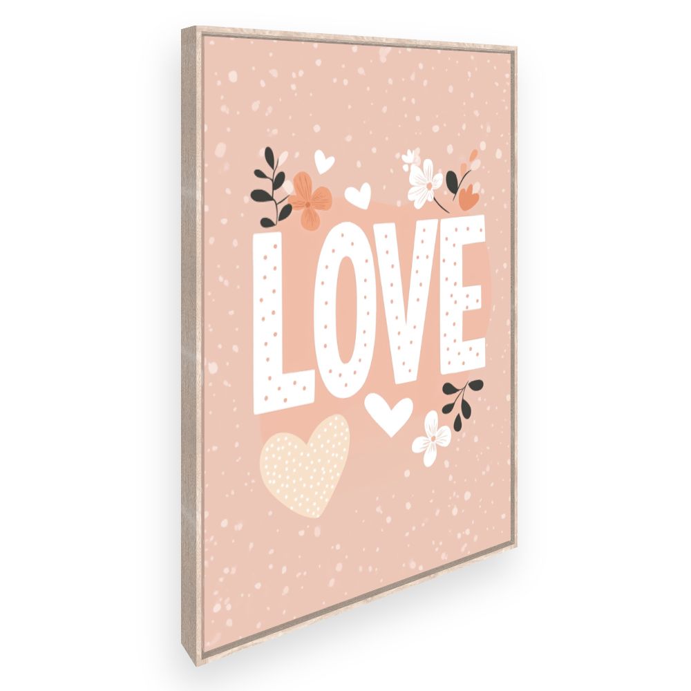 Tableau imprimé pour enfants 'Amour floral'