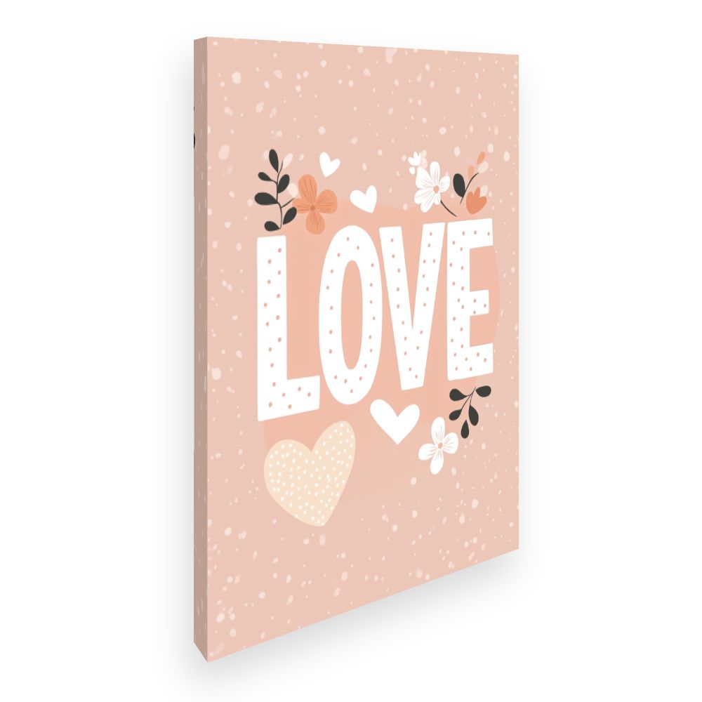 Tableau imprimé pour enfants 'Amour floral'