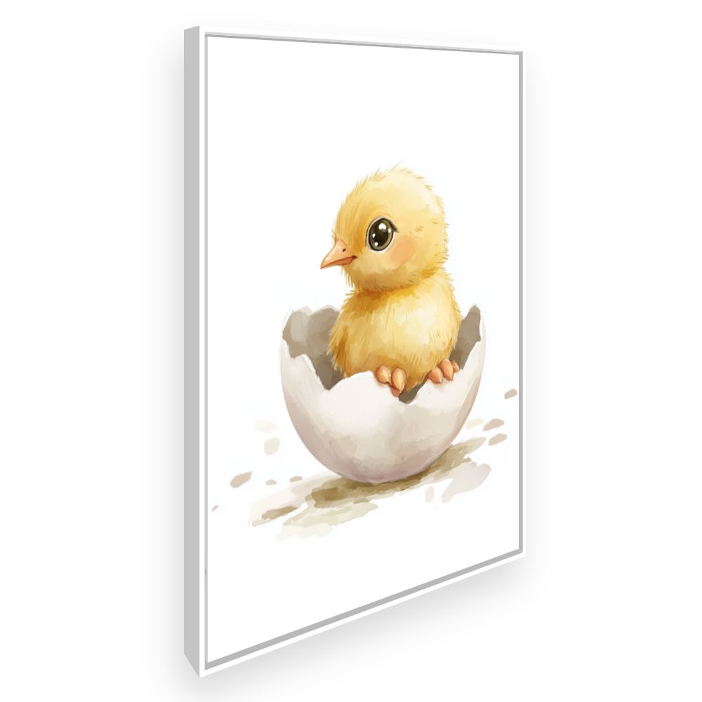 Tableau imprimé pour enfants 'Adorable poussin éclot'