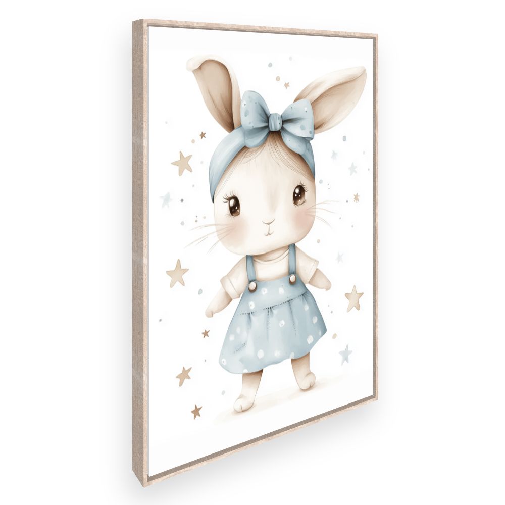 Tableau imprimé pour enfants 'Lapin adorable'