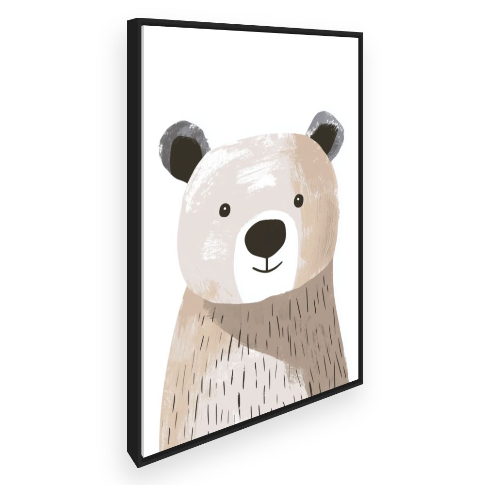 Tableau imprimé pour enfants 'Ours mignon'