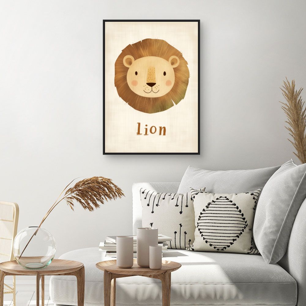 Tableau 'Lion mignon'