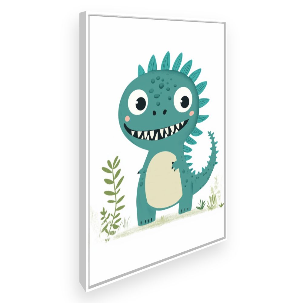 Tableau imprimé pour enfants 'Dino adorable'