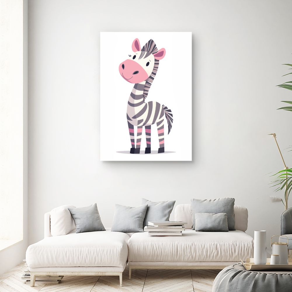 Tableau 'Zèbre joyeux'