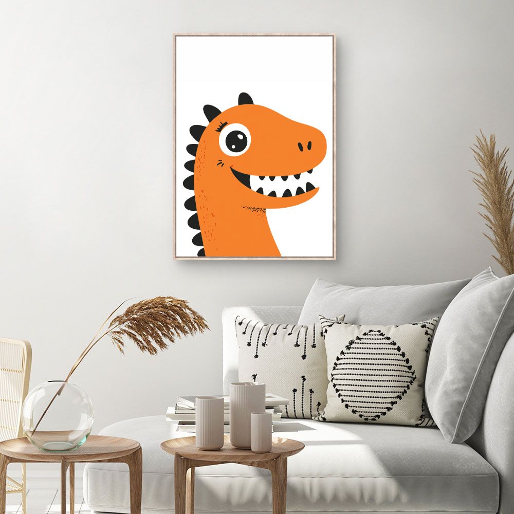 Tableau 'Dinosaure joyeux'