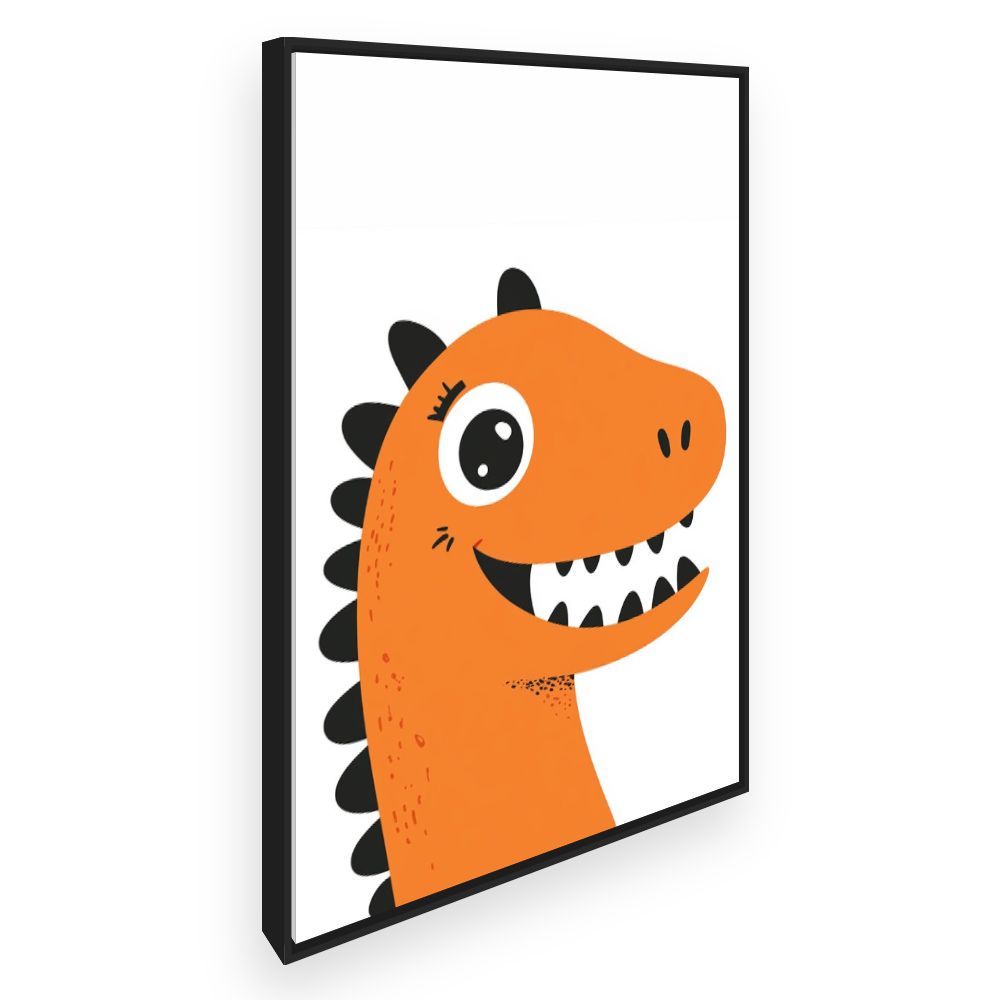 Tableau imprimé pour enfants 'Dinosaure joyeux'