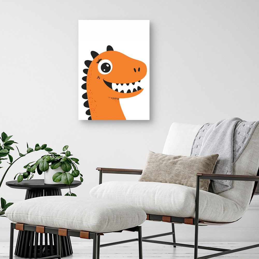 Tableau 'Dinosaure joyeux'