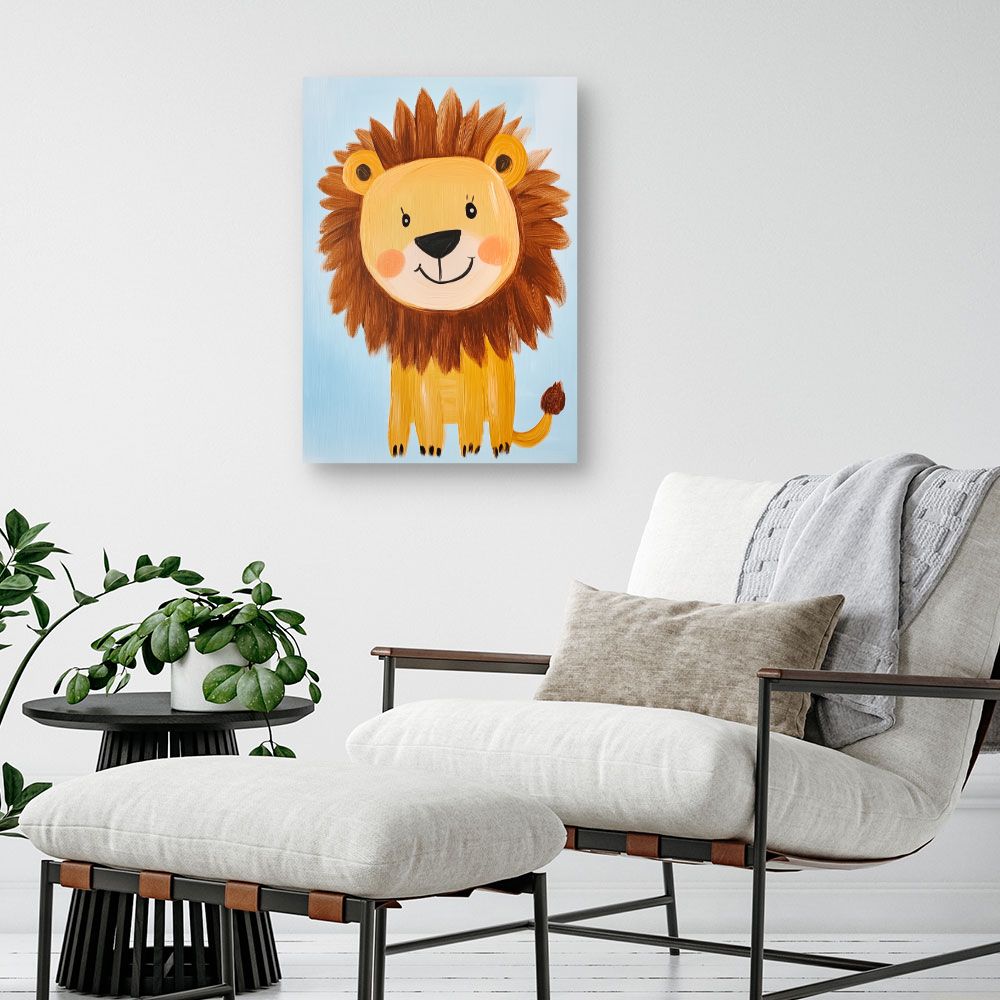 Tableau 'Lion joyeux'
