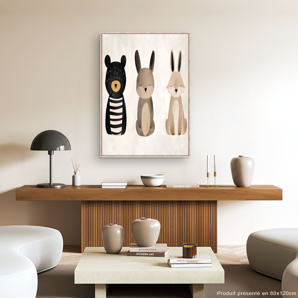 Tableau 'Animaux adorables'