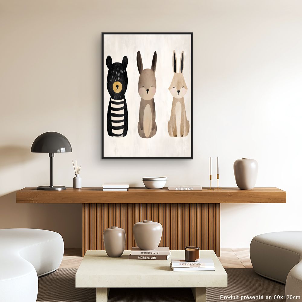 Tableau 'Animaux adorables'