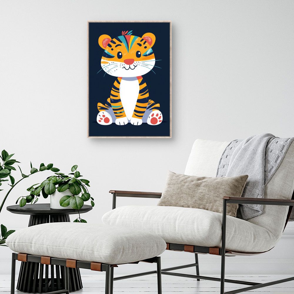 Tableau 'Tigre adorable'