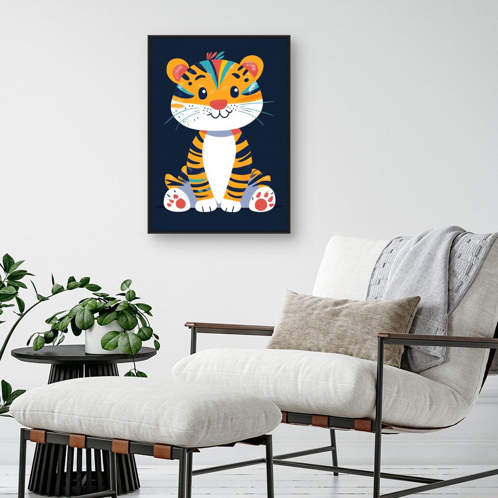 Tableau 'Tigre adorable'