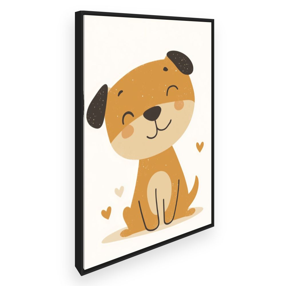 Tableau imprimé pour enfants 'Chiot adorable'