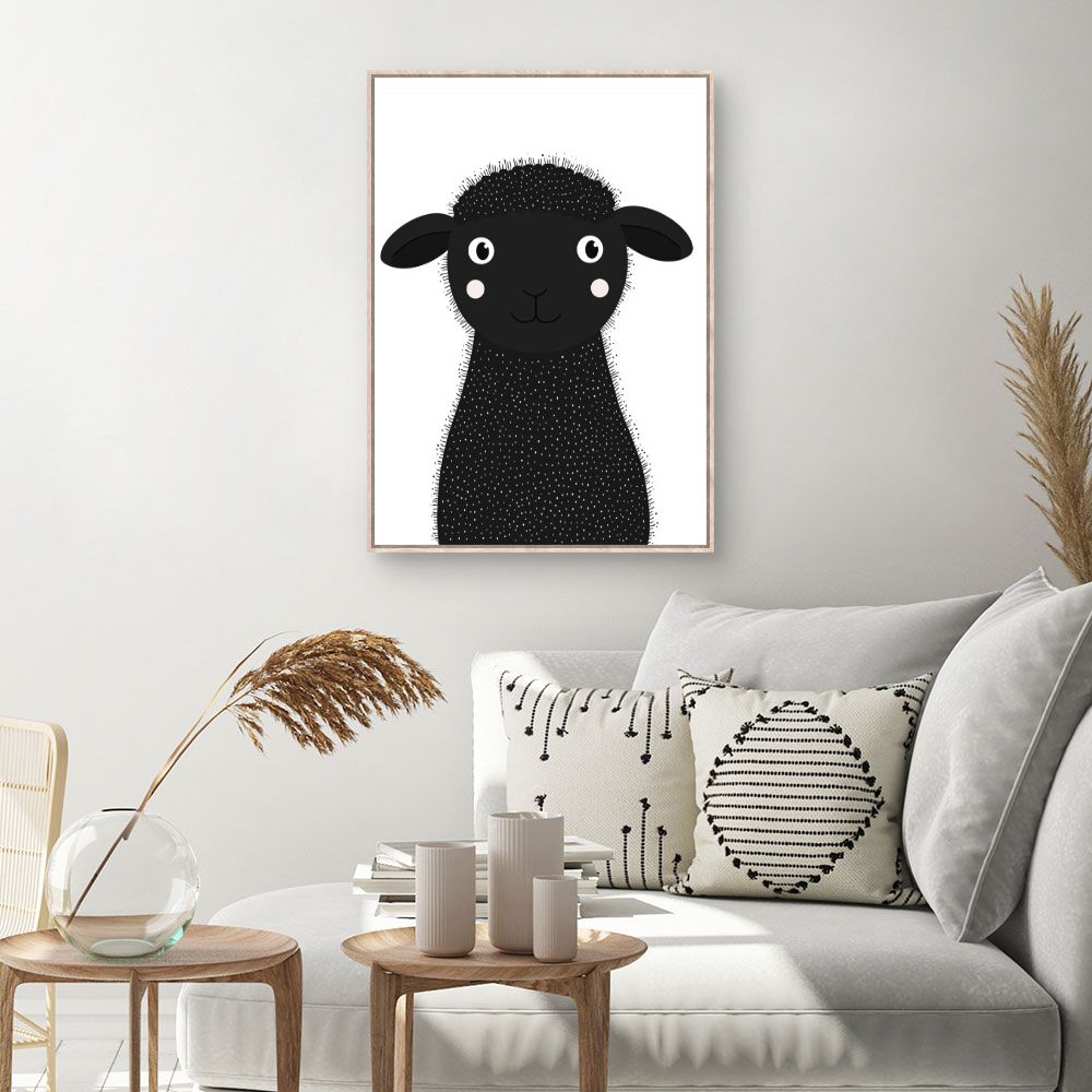 Tableau 'Mouton mignon'