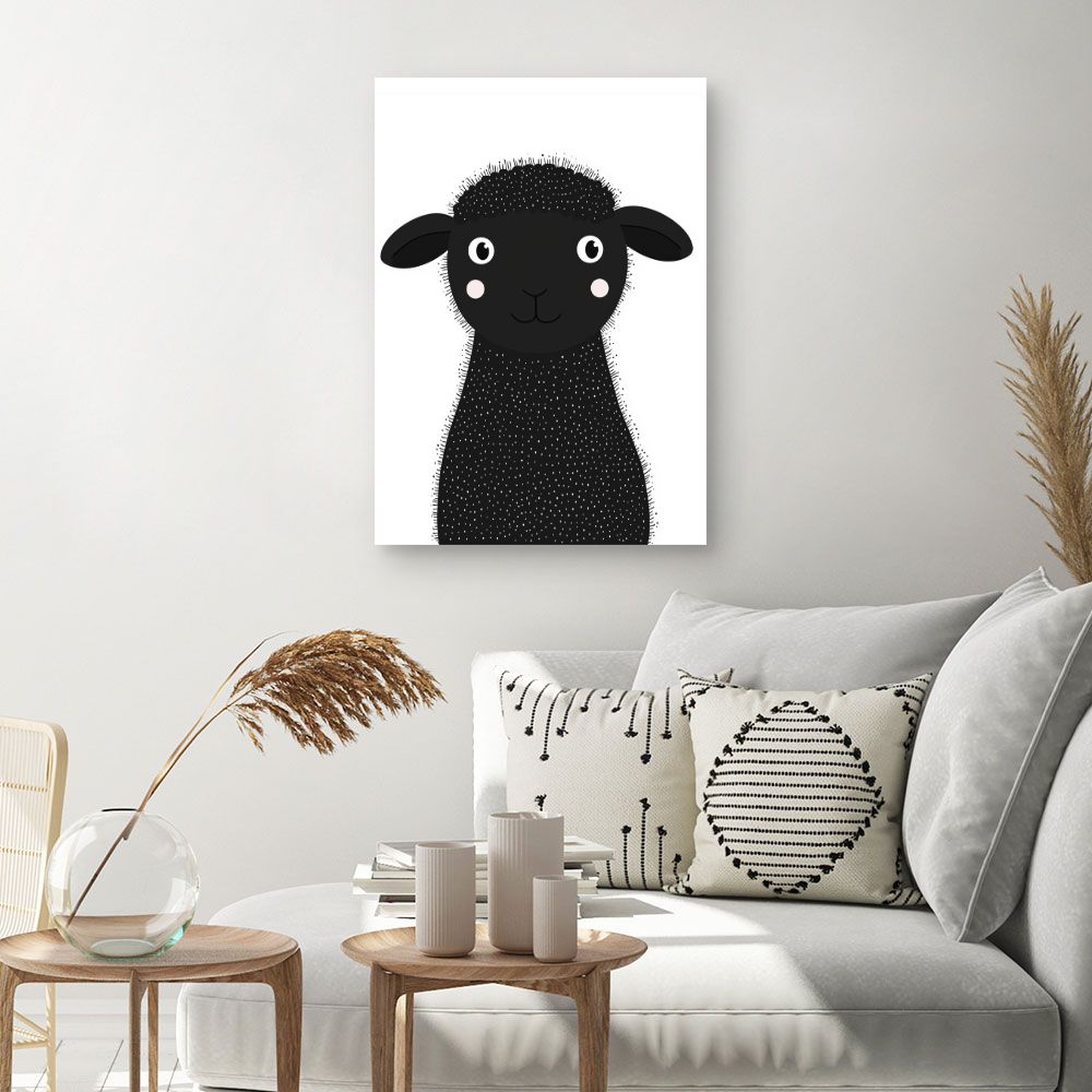 Tableau 'Mouton mignon'